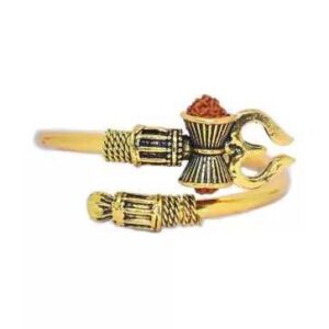 Damroo trishul golden kada bracelet
