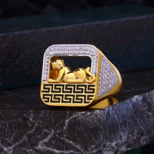 New Fancy Design Gold Ring For Men