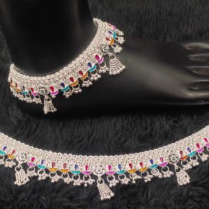 New Unique Design Pure Silver Wedding Heavy Payal
