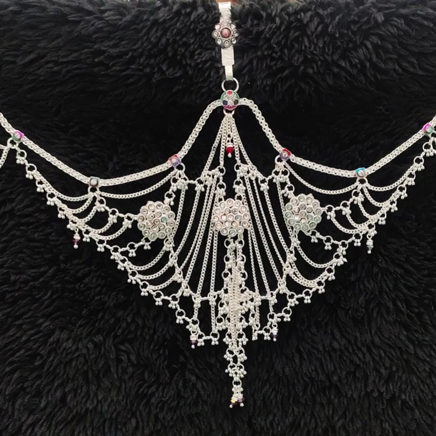 New unique design pure silver ladies kandora