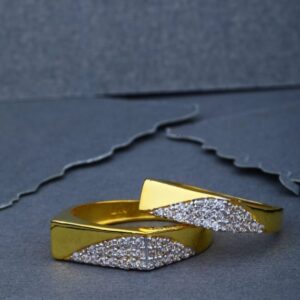 22ct 916 Hall Mark Gold New Design Couple Ring