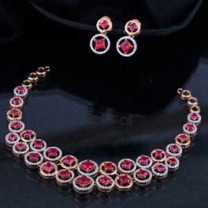 Unique Latest Design Ladies Gold Necklace Set