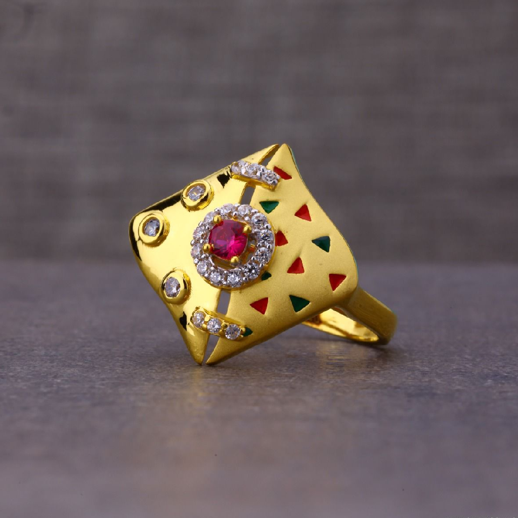 New & Dal police Design Gold Ladies Ring