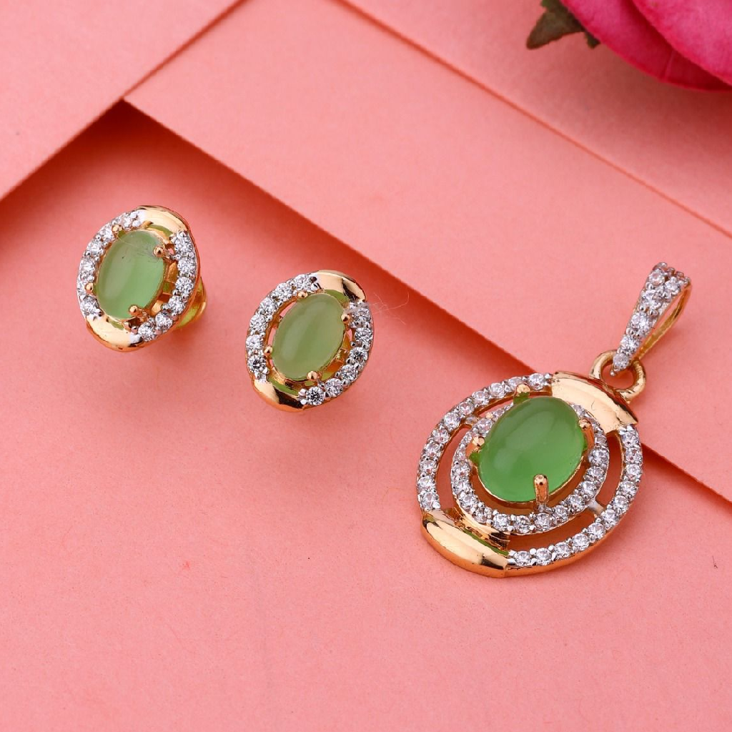 Party Wear Design Gold Ladies Pendant Set
