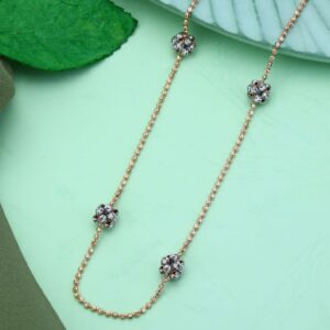 Antique Design Rose Gold Ladies Chain