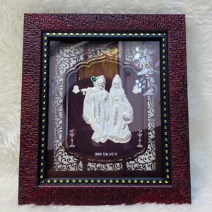 999 Silver Radha Krishna Frame