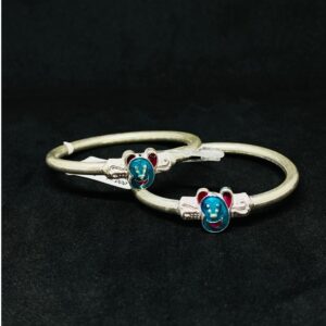 silver cartoon design baby kada
