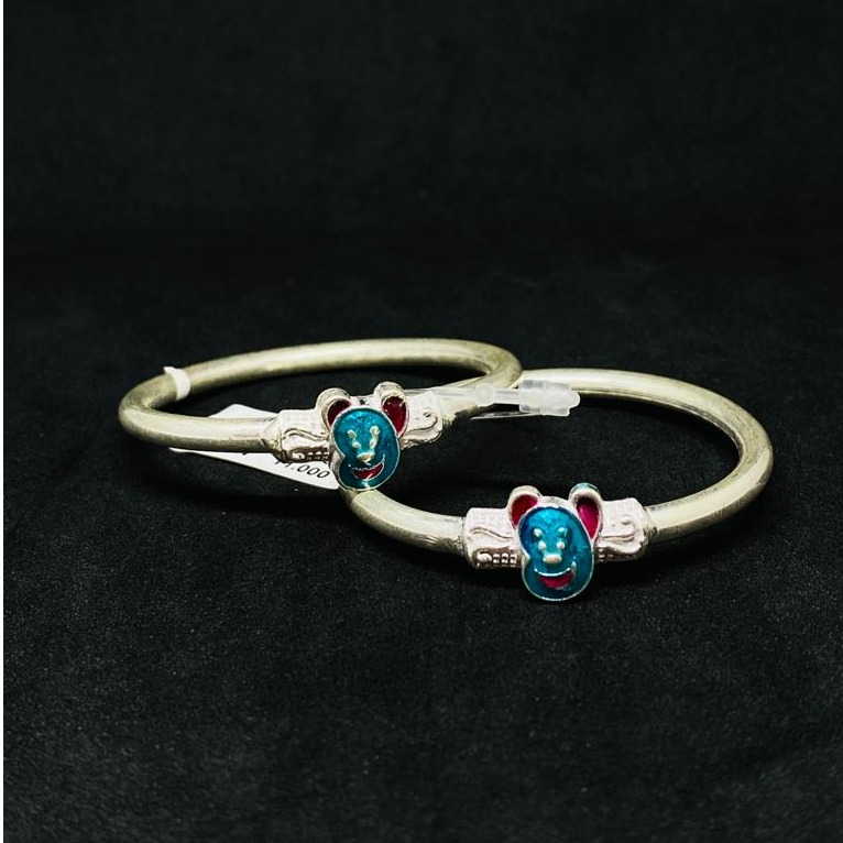 silver cartoon design baby kada