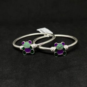 silver latest design baby kada