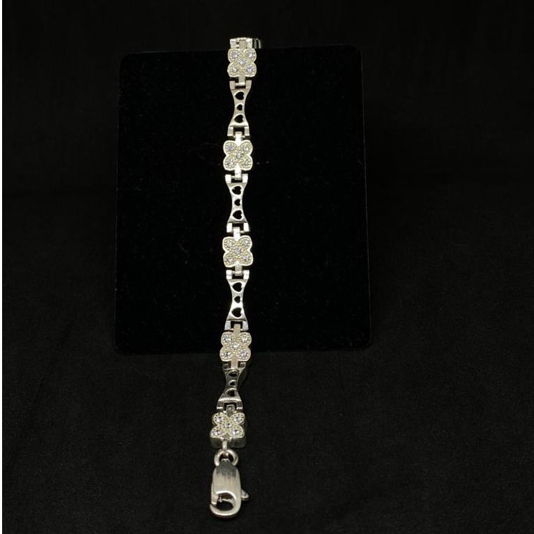fancy men's silver bracelet