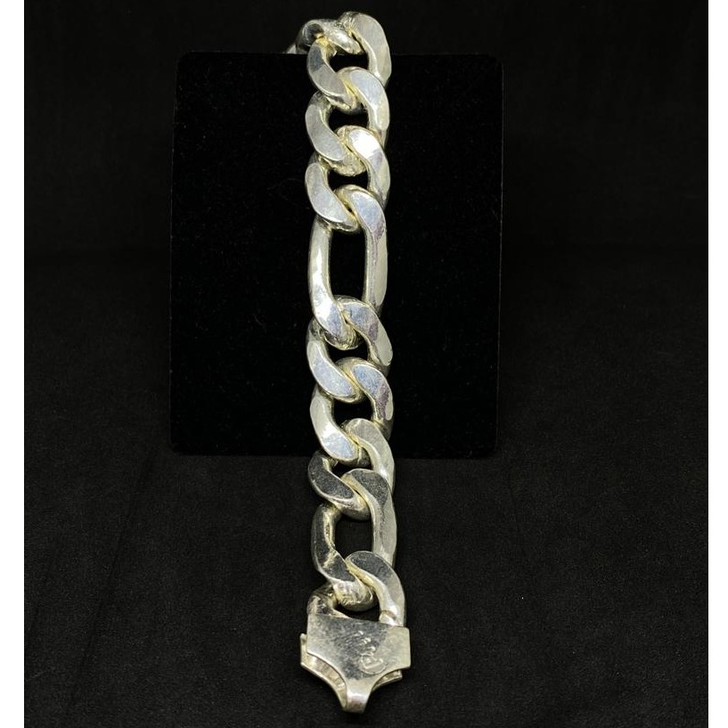 silver men's heavy bracelet