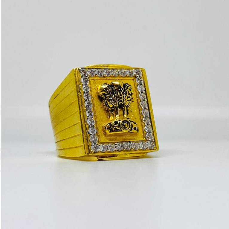 1 gram gold coting ashok stambh ring