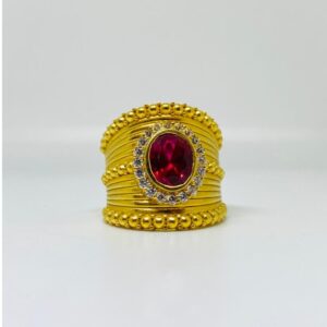 1 gram gold coting rings heavy look design