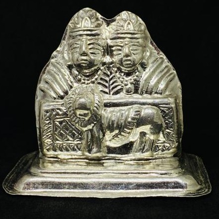new latest design pure silver chamunda devi murti