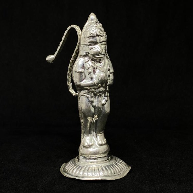 Antique pure silver item hanuman murti