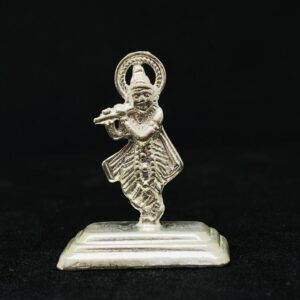 pure silver pooja murti krishna ji