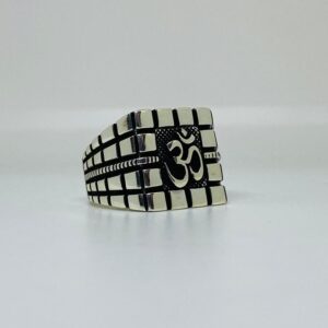 latest om design men's sterling silver rings