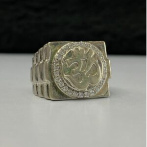 925 Pure Sterling Silver Om Design Ring