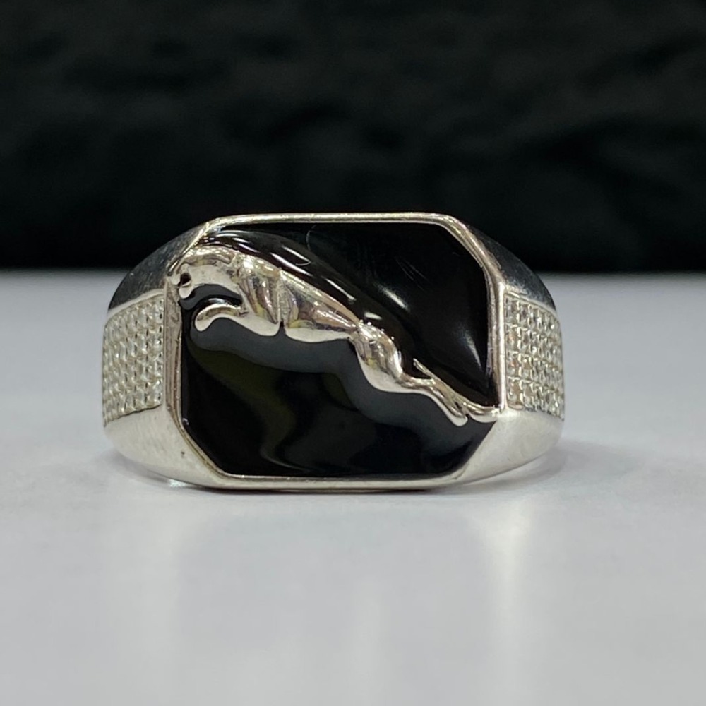 925 Silver Jaguar Design Ring