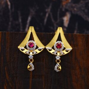 22 carat gold ladies earrings RH-LE508