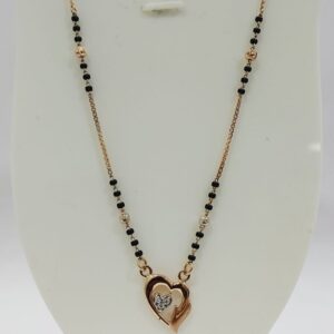 20 carat rose gold ladies mangalsutra RH-LM872