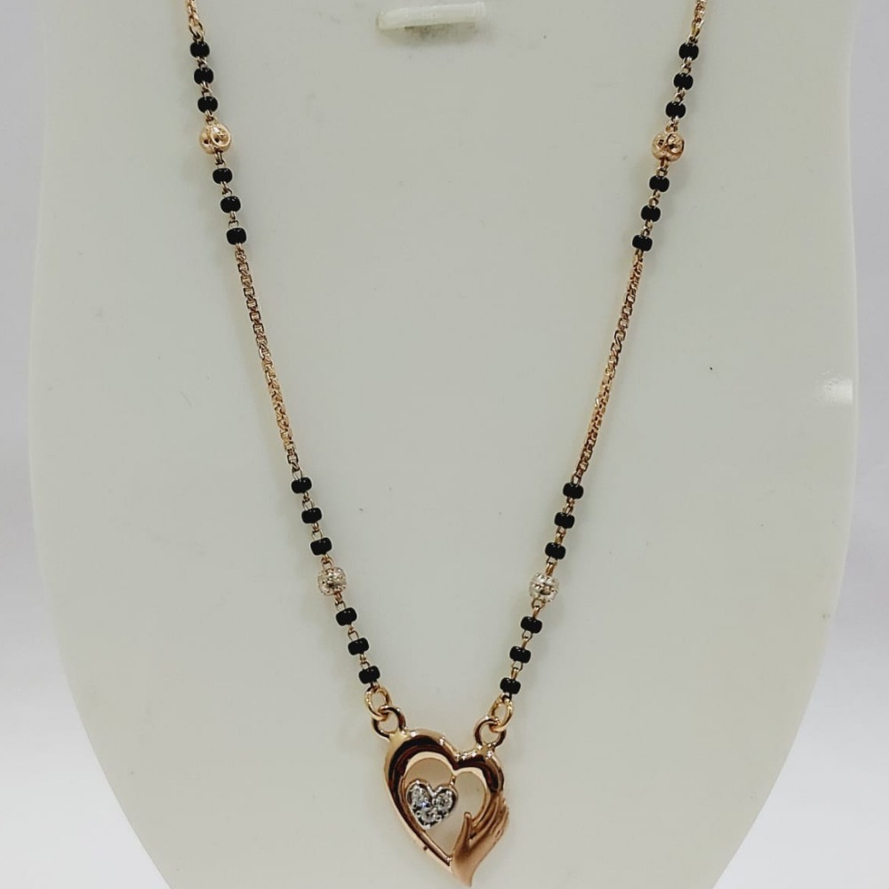 20 carat rose gold ladies mangalsutra RH-LM872