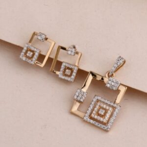 20 carat rose gold ladies pendants set RH-PS751
