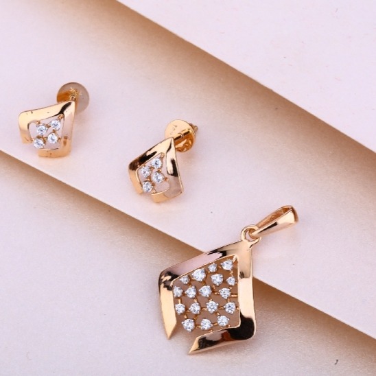 20 carat rose gold ladies pendants set RH-PS749