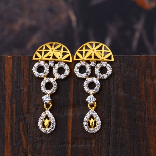 22 carat gold ladies earrings RH-LE731