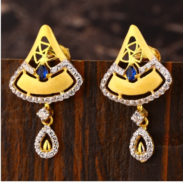 22 carat gold ladies earrings RH-LE730