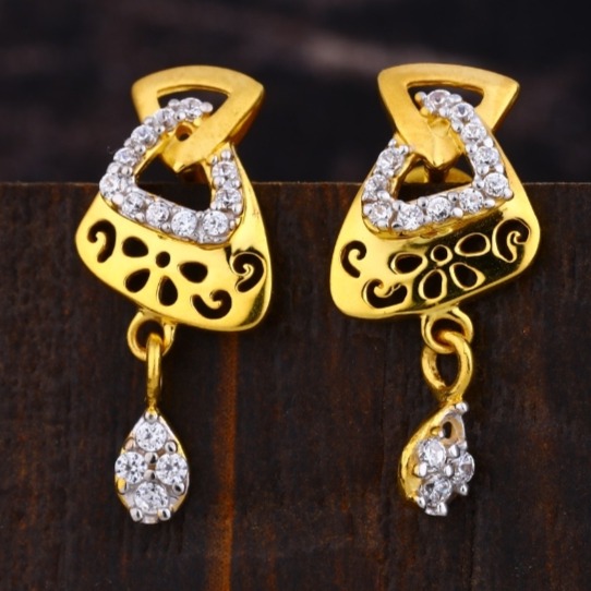 22 carat gold ladies earrings RH-LE704
