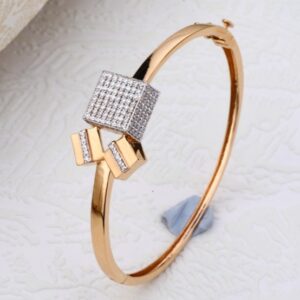 20 carat rose gold ladies kada bracelet rh-lb165