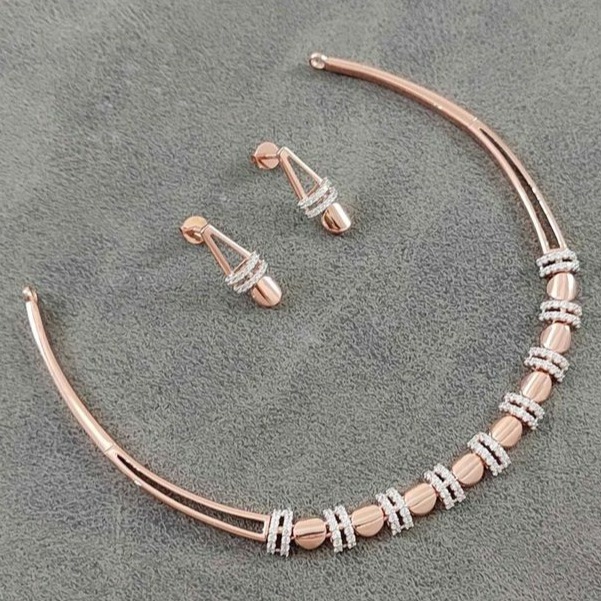 20 carat rose gold ladies necklace RH-LN311