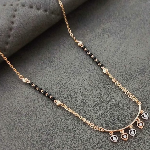 20 carat rose gold ladies mangalsutra RH-LM310