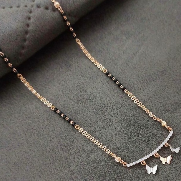 20 carat rose gold ladies mangalsutra RH-LM608