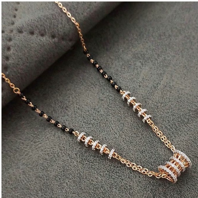 20 carat rose gold ladies mangalsutra RH-LM301