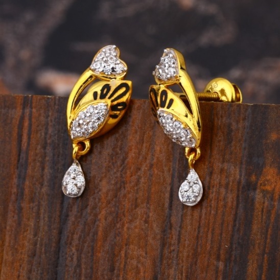 22 carat gold ladies earrings RH-LE975