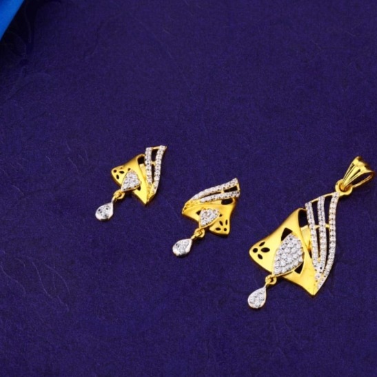 22 carat gold ladies pendants set RH-PS988