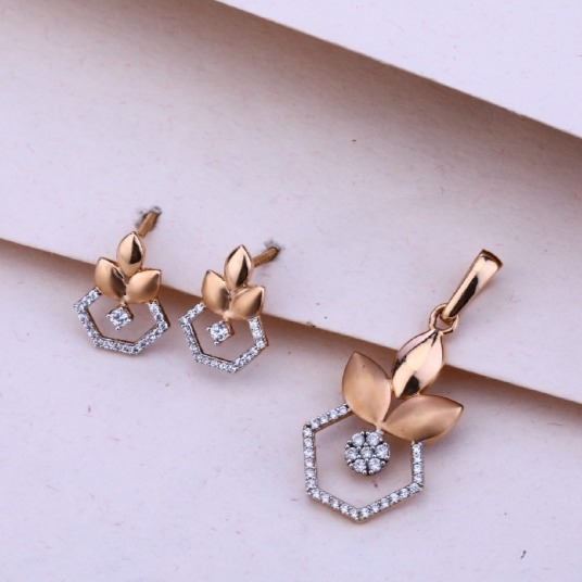 20 carat rose gold ladies pendants set RH-PS983