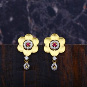 22 carat gold ladies earrings RH-LE916