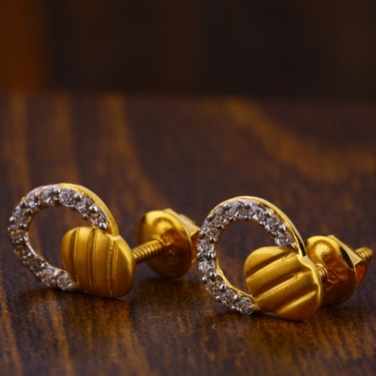 22 carat gold ladies earrings RH-LE912
