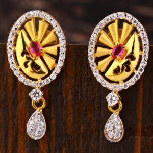 22 carat gold ladies earrings RH-LW495