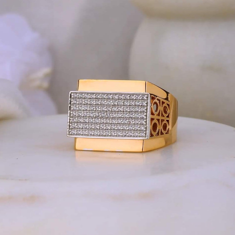 20 cara gold gents rings RH-GR415