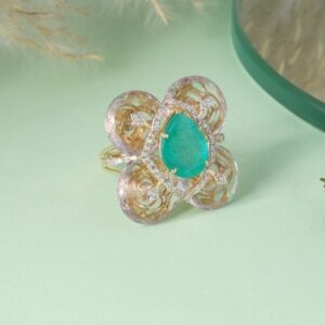 22 carat gold Turquoise Stone ladies rings rh-lr943