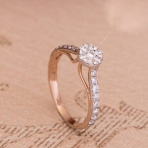 18 carat rose gold victorian ladies rings rh-lr929