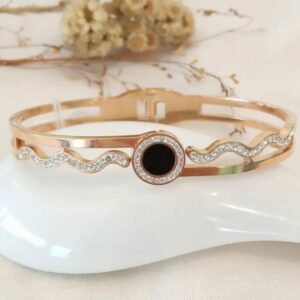 20 carat rose gold Black moon bracelet rh-lb911