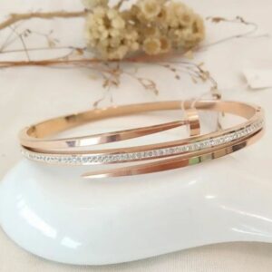 20k rose gold unique bracelet for women rh-lb905