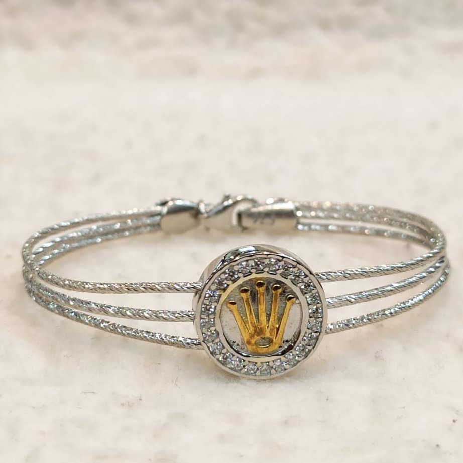 92.5 silver CZ ladies bracelet rh-lb863