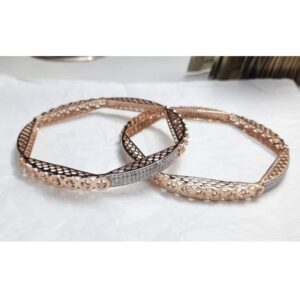 20k rose gold classical ladies bangles rh-lb814