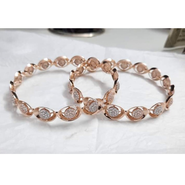 20 carat rose gold Fancy ladies bangles rh-lb812